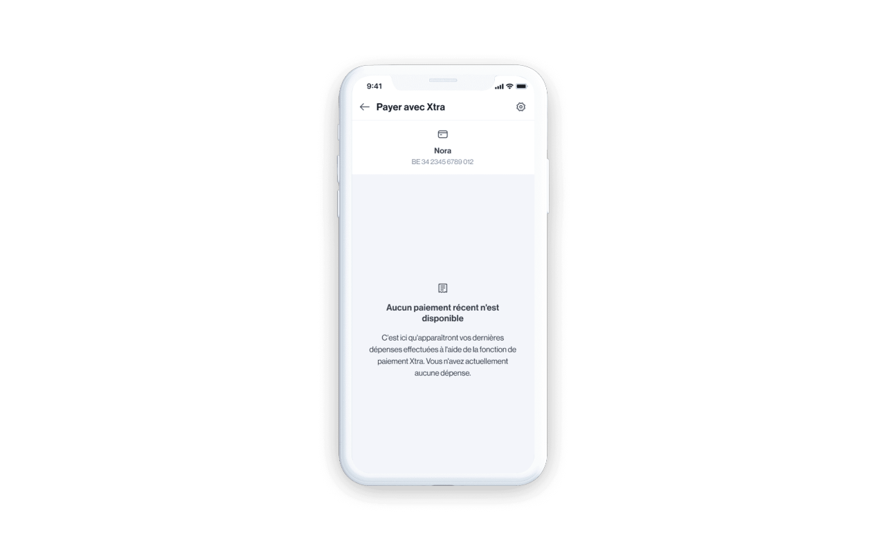Capture d’écran de l’app Xtra montrant où consulter vos paiements mobiles.